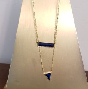 Stella and Dot blue lapiz necklace